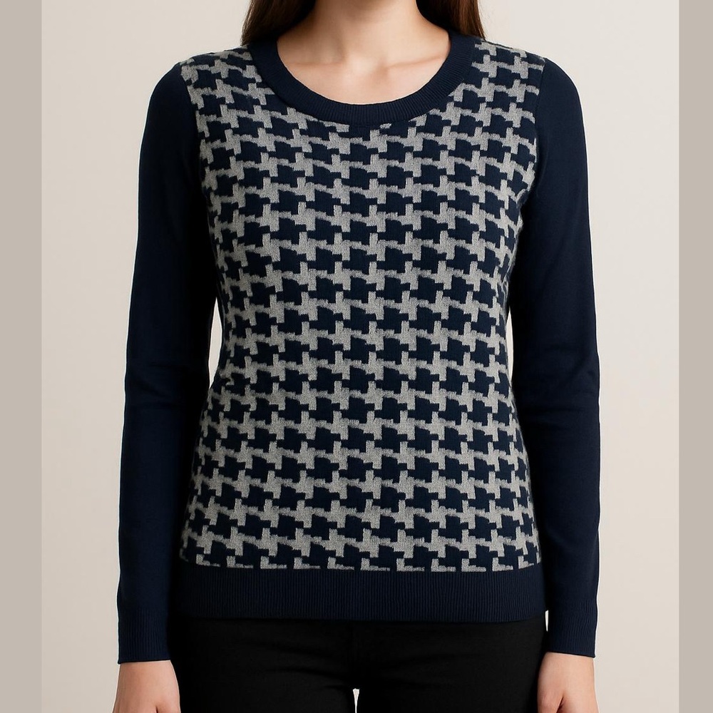 J. Crew Houndstooth Sweater